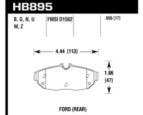 Hawk Performance DTC-60 Ford Rear