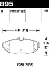 Hawk Performance DTC-60 Ford Rear                                     - HB895G.656 - Image 2