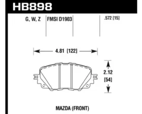 Hawk Performance DTC-30 Front