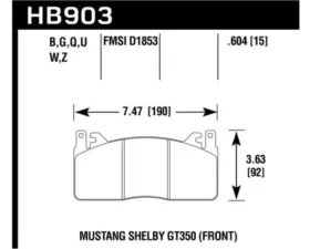 Hawk Performance DTC-70 Ford Front