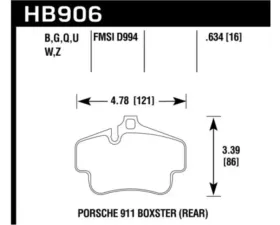 Hawk Performance DTC-80 Rear