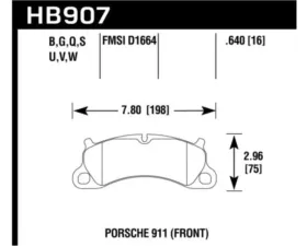 Hawk Performance DTC-60 Porsche Front