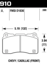Hawk Performance DTC-60 Front                                     - HB910G.590 - Image 2