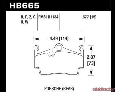 Hawk Performance DTC-60 Rear - HB665G.577