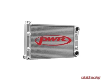 PWR Drag 55mm Scirocco Style Open 22" x 13" Radiator w/ -20 AN Port Inlet & Outlet - 937-00000