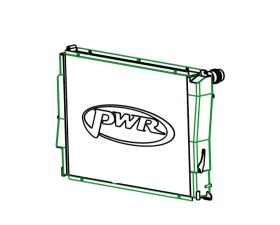 PWR 42mm Performance Radiator Single Pass BMW E46 M3 2001-2006