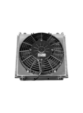 PWR 11"280mm x 10" 256mm x 3/4" 37mm Plate/Fin 9" Spal Fan Universal Transmission Oil Cooler Module                                     - 42-00118 - Image 4