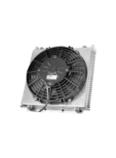 PWR 11"280mm x 10" 256mm x 3/4" 37mm Plate/Fin 9" Spal Fan Universal Transmission Oil Cooler Module                                     - 42-00118 - Image 3