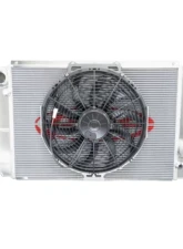 PWR 19mm Oil Cooler/27mm 28x16.5" Denso Closed/14" Spal Fan Late Model Radiator Module Chevrolet                                     - 848-28165 - Image 2