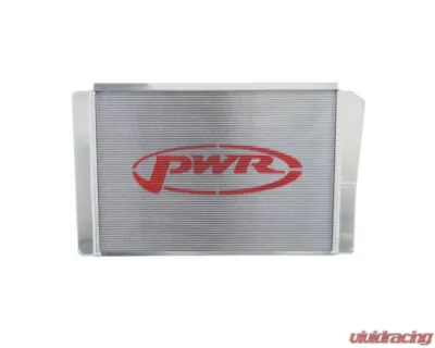 PWR 19mm Oil Cooler/27mm 28x16.5" Denso Closed/14" Spal Fan Late Model Radiator Module Chevrolet - 848-28165