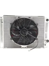 PWR 19mm Oil Cooler/27mm 28x16.5" Denso Closed/16" Spal Fan Late Model Radiator Module Chevrolet                                     - 848-28191 - Image 2