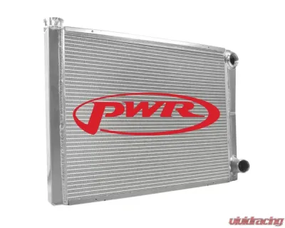 PWR 55mm 22x19" 1-3/4" PWR Double Pass RD Open Low Outlet Universal Performance Radiator - 902-22190
