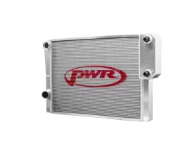 PWR 42mm 28?19 10 Plate Oil Cooler High Outlet Double Pass Late Model Radiator