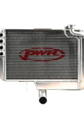 PWR 55mm 19x17-1-3/4" Engine Mounted Single Pass Small Neck Sprint Car Radiator                                     - CR-UC-WPR004B - Image 5