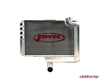PWR 55mm 19x17-1-3/4" Engine Mounted Single Pass Small Neck Sprint Car Radiator - CR-UC-WPR004B