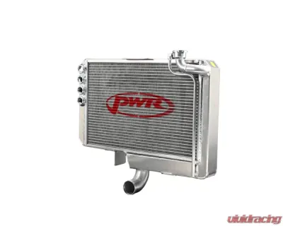 PWR 55mm 19x17-1-3/4" Engine Mounted Single Pass Small Neck Sprint Car Radiator - CR-UC-WPR004B