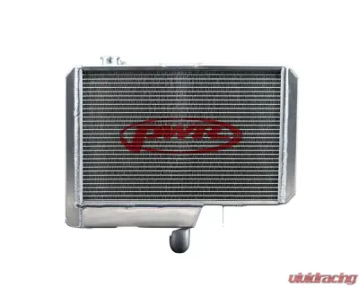 PWR 55mm 19x17-1-3/4" Engine Mounted Single Pass Small Neck Sprint Car Radiator - CR-UC-WPR004B