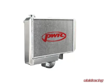 PWR 55mm 19x17-1-3/4" Engine Mounted Single Pass Small Neck Sprint Car Radiator - CR-UC-WPR004B