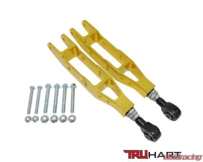 TruHart Rear Lower Control Arms Adjustable Anodized Gold Subaru 2008-2021 - TH-S108-GO