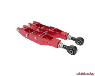 TruHart Rear Lower Control Arms Adjustable Anodized Red Subaru 2008-2021 - TH-S108-RE