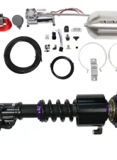 D2 Racing RS Coilovers w/ Front Air Cups Silver Control System Acura Integra | Honda Civic | CRX 1988-1993                                     - D-HN-13-VACF-12+D2-ACK01 - Image 4