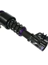 D2 Racing RS Coilovers w/ Front Air Cups Silver Control System Acura Integra | Honda Civic | CRX 1988-1993                                     - D-HN-13-VACF-12+D2-ACK01 - Image 3