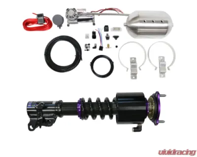 D2 Racing RS Coilovers w/ Front Air Cups + Silver Control System Cadillac ATS 2013-2019 - D-CA-03-VACF-20+D2-ACK01