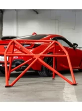 StudioRSR Roll Cage/Roll Bar V2 with DOM Stainless Steel Red Toyota GR86 2022-2023                                     - SRCGR86-01 - Image 3