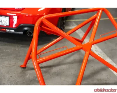 StudioRSR Roll Cage/Roll Bar V2 with DOM Stainless Steel Red Toyota GR86 2022-2023 - SRCGR86-01