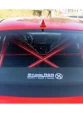 StudioRSR Roll Cage/Roll Bar V2 with DOM Stainless Steel Red Toyota GR86 2022-2023                                     - SRCGR86-01 - Image 5