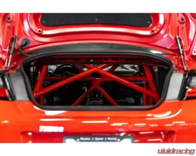 StudioRSR Roll Cage/Roll Bar V2 with DOM Stainless Steel Red Toyota GR86 2022-2023 - SRCGR86-01