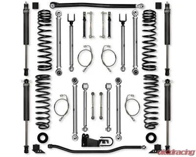 Rock Krawler 2.5in X Factor Pro Aluminum -stage 1 Front | Rear Lift Kit w/ Shocks Jeep Wrangler Jk 2Door 2007-2018 - JK25XFP-2S1