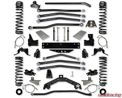 Rock Krawler Front & Rear 4.5 Inch X Factor X2 Long Arm W/ 6" Rear Stretch Jeep Wrangler JK 2007-2018 - JK45X2LA-6S