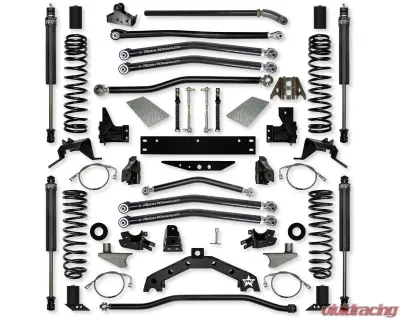 Rock Krawler Front & Rear 4.5in Long Arm-Stage 1 w/ 6" Rear Stretch Jeep Wrangler JK 2007-2018 - JK45X2LA-6S1