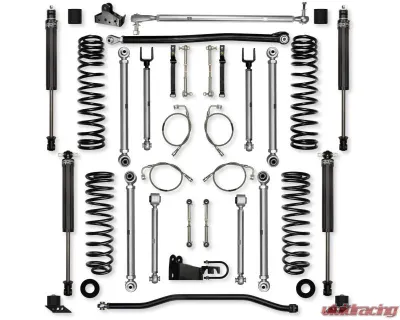 Rock Krawler 4.5in X Factor Pro Aluminum -Stage 1 Front & Rear Lift Kit w/ Shocks Jeep Wrangler Jk 2dr 2007-2018 - JK45XFP-2S1