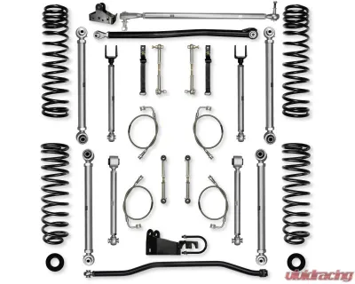 Rock Krawler 4.5in X Factor Pro Aluminum Front & Rear Lift Kit Jeep Wrangler Jku 4Door 2007-2018 - JK45XFP-4