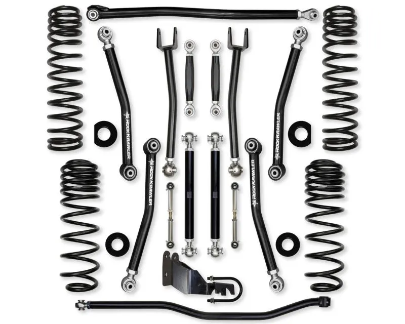 Rock Krawler 3.5in X Factor No Limit Sys 18-c Wrangler Jlu Diesel Front & Rear Lift Jeep Wrangler Jlu 2018 - JL35NL-4D
