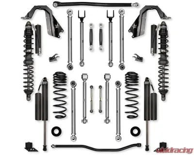 Rock Krawler 392 3.5in X Factor Pro No Limits Aluminum Coilover Front | Rear Lift Kit w/ Shocks Jeep Wrangler Jl 4Door 2021 - JL35PNL-392CS