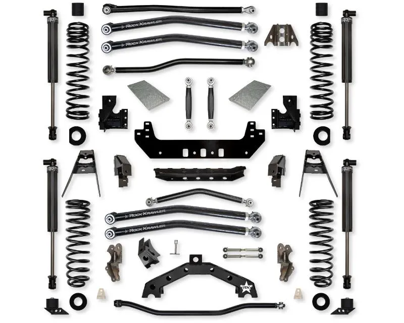 Rock Krawler Front & Rear 3.5in X Factor X2 Long Arm Suspension Stage 1 Jeep Wrangler Jl 2018 - JL35X2NL-2S1