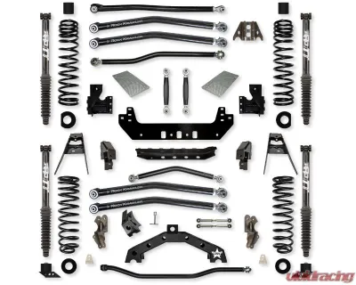 Rock Krawler Front & Rear 3.5in X Factor X2 "No Limits" Long Arm Suspension Jeep Wrangler Jlu 2018 - JL35X2NL-4TT