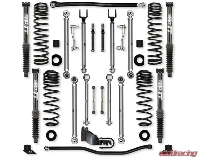 Rock Krawler 3.5in X Factor Pro Aluminum Twin Tube Front | Rear Lift Kit w/ Shocks Jeep Wrangler Jl 4Door 2018 - JL35XFP-4TT