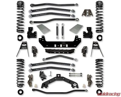 Rock Krawler Front & Rear 4.5in X Factor X2 "No Limits" Long Arm Suspension Jeep Wrangler Jlu 2018 - JL45X2NL-4