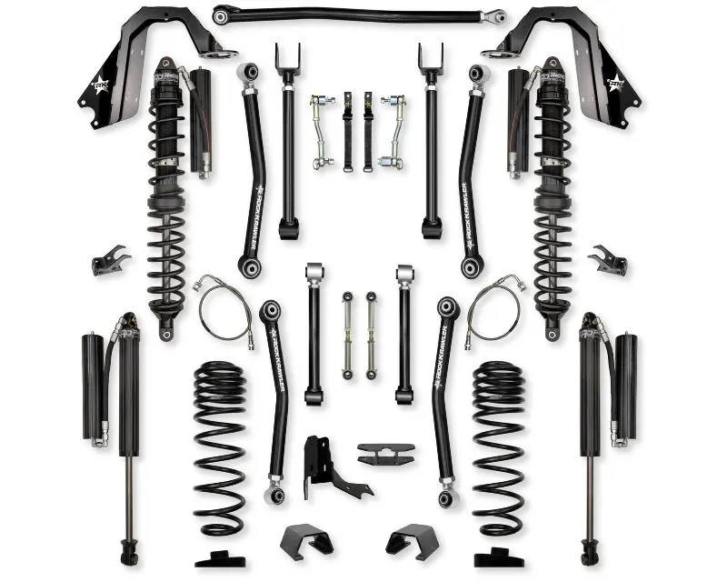 Rock Krawler 4.5 In Adventure X Coilover System Front | Rear Lift Kit w/ Shocks Jeep Wrangler Jt 2019 - JT45AXM-CS