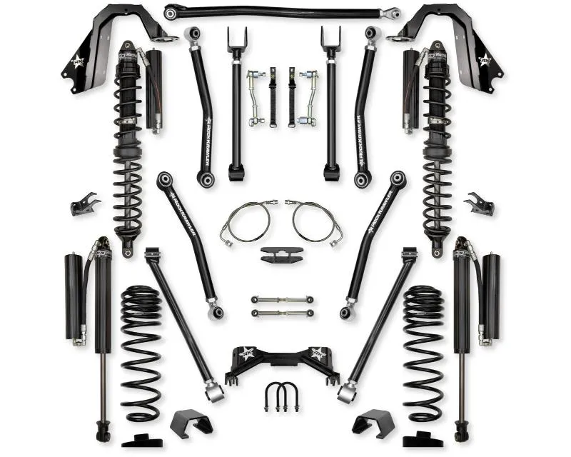 Rock Krawler 4.5 In Adventure X Pro System Coilover System Front | Rear Lift Kit w/ Shocks Jeep Wrangler JT 2019 - JT45AXMP-CS