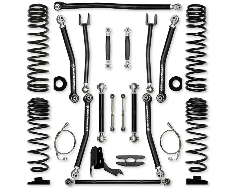 Rock Krawler 4.5in X Factor No Limit System Front & Rear Lift Jeep Wrangler JT 2019 - JT45NL