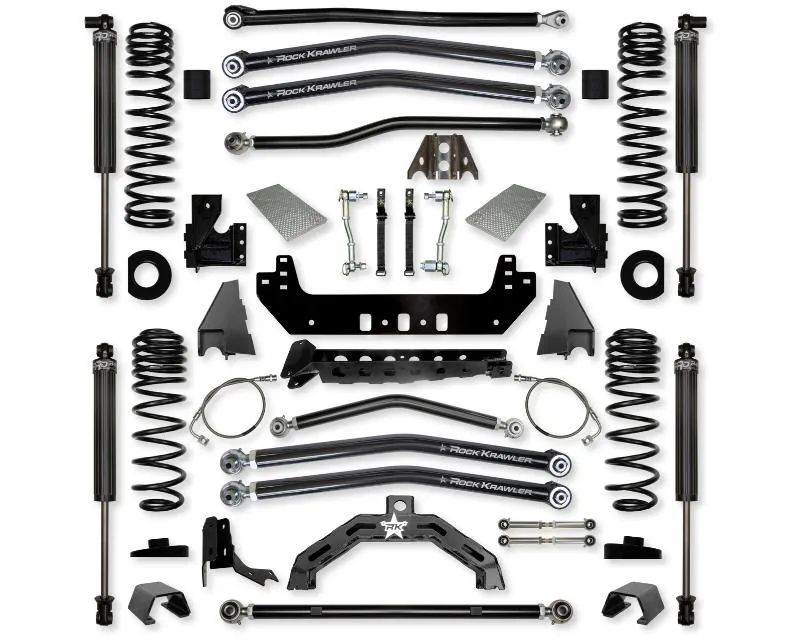 Rock Krawler 4.5in X Factor X2 Long Arm Stage 1 Front | Rear Lift Kit Jeep Wrangler Jt 2019 - JT45X2LA-S1