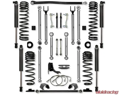 Rock Krawler Diesel 4.5in X Factor Pro Aluminum Stage 1 Front | Rear Lift Kit w/ Shocks Jeep Wrangler Jt 2021 - JT45XFP-DS1