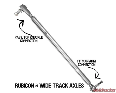 Rock Krawler Rubicon And Wide Track Axles, Pro-x Top Mount Drag Link Jeep Wrangler JL/JLU/JT 2018 - RK08128T
