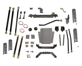 Clayton Offroad 8.0 Inch Pro Series 3 Link Long Arm Lift Kit W/Rear Coil Conversion Jeep Cherokee XJ 1984-2001