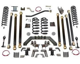 Clayton Offroad 4.0 Inch Pro Series 3 Link Long Arm Lift Kit W/Rear 5 Inch Stretch Jeep Wrangler TJ 1997-2006